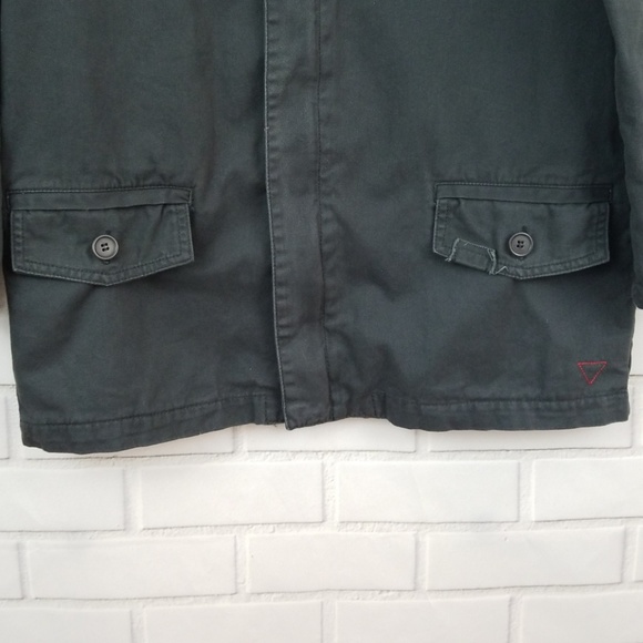 Guess Distressed Cotton Full Zip Jacket - Picture 4 of 8